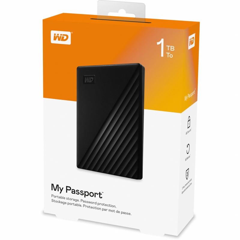 Зовнішній жорсткий диск 2.5" 1TB My Passport Portable WD (WDBYVG0010BBK-WESN)
