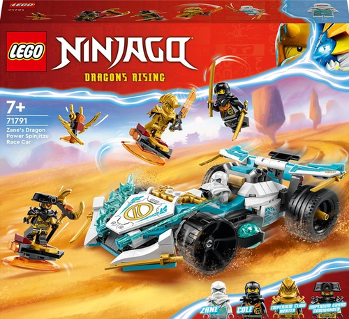 Конструктор LEGO Ninjago Суперсила дракона Зейна автомобіль для перегонів спін-джитсу 307 деталей (71791)
