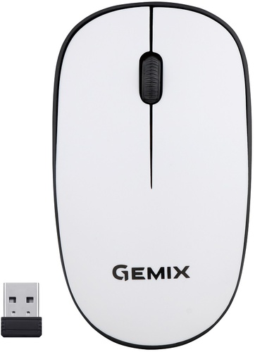 Миша Gemix GM195 Wireless Black/White (GM195WH)