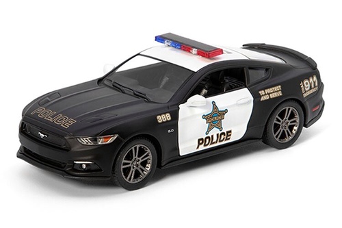 Машинка Kinsmart Ford Mustang GT (Police) 2015 1:38 KT5386WP (поліція)