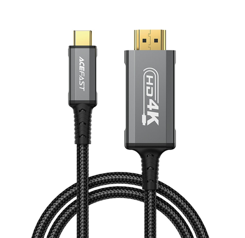 Кабель конвертор ACEFAST C1-10 USB-C to HDTV aluminum alloy connectors HD video cable Black (6974316283362)