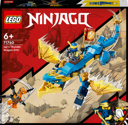 Конструктор LEGO NINJAGO Дракон бури Джея EVO 140 деталей (71760)