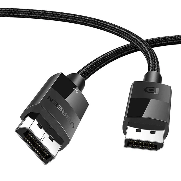 Кабель UGREEN DP114 DP 1.4 Male to Male Plastic Case Braided Cable 3m (UGR-80393)