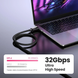 Кабель UGREEN DP114 DP 1.4 Male to Male Plastic Case Braided Cable 3m (UGR-80393)