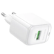 Сетевое зарядное устройство BOROFONE BAS42A Potential single-port QC3.0 charger(EU) White (6941991113789)