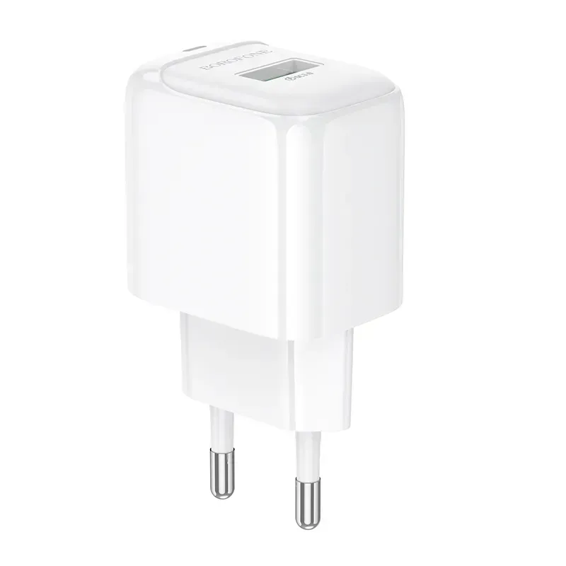 Сетевое зарядное устройство BOROFONE BAS42A Potential single-port QC3.0 charger(EU) White (6941991113789)