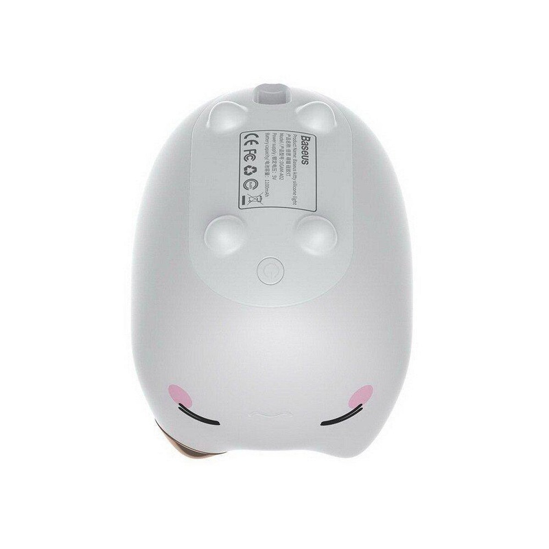 Ночник-светильник Baseus Cute Series Kitty Silicone Night Light White (DGAM-A02)