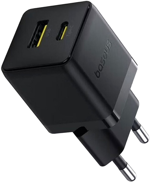 Сетевое зарядное устройство для Baseus Palm Fast Charger C+U 30W EU Cluster Black (P1011160A113-00)