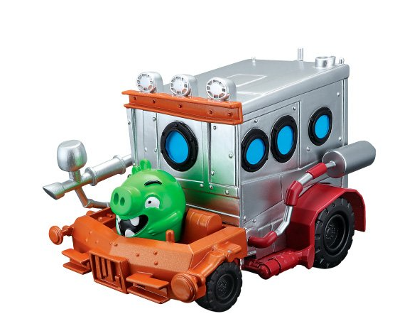 Машинка моторизованная с перегонщиком Maisto Angry Birds со звуковыми эффектами (82502_Зеленый поросенок)