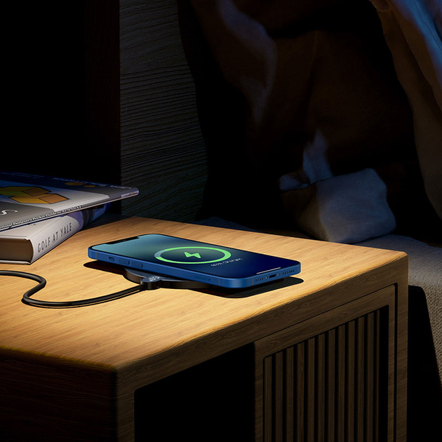 Беспроводное зарядное устройство для Baseus Digital LED Display Gen 2 Wireless Charger 15W Black (CCED000001)