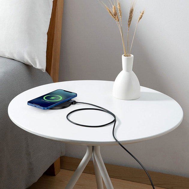 Беспроводное зарядное устройство для Baseus Digital LED Display Gen 2 Wireless Charger 15W Black (CCED000001)