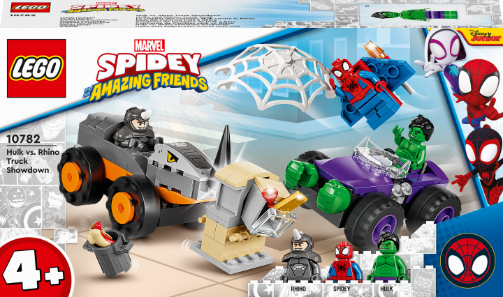 Конструктор LEGO Super Heroes Marvel Битва Халка с Носорогом на грузовиках 110 деталей (10782)