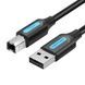 Кабель для принтера Vention USB 2.0 A Male to B Male Cable 5M Black PVC Type (COQBJ)
