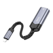 Мережевий адаптер HOCO UA26 iPhone ethernet adapter 100 Mbps Metal Gray (6942007611978)