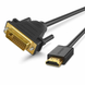 Перехідник UGREEN HDMI to DVI 2K Cable Male to Male Black 3m_x000D_ (UGR-10136)