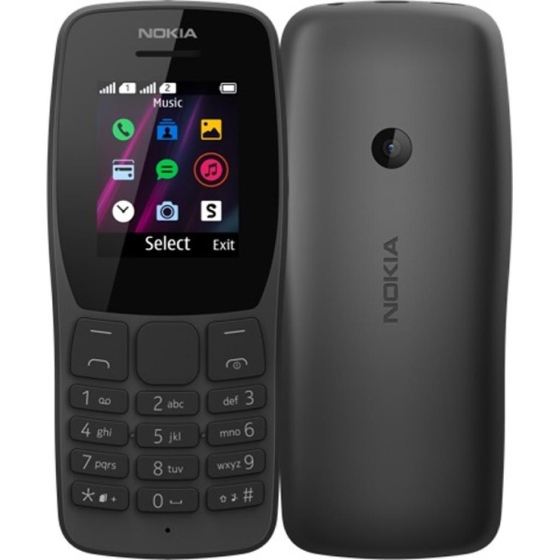 Мобильный телефон Nokia 110 DS Black (16NKLB01A07), Черный