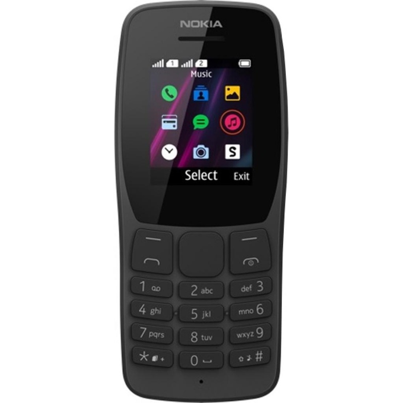 Мобильный телефон Nokia 110 DS Black (16NKLB01A07), Черный