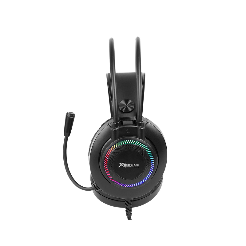 Ігрові навушники XTRIKE ME GH-509 з мікрофоном і підсвіткою 2*3,5мм + USB чорні