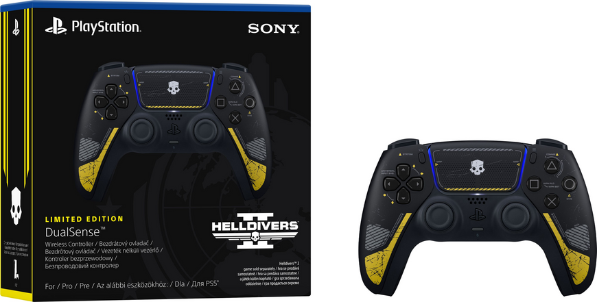 Геймпад Sony PlayStation 5 Dualsense Helldivers 2 Limited Edition (1000047305), Чорний