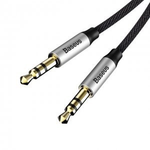 Аудио-кабель Baseus Yiven Audio Cable M30 1M Silver + Black