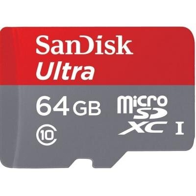Карта пам'яті SANDISK 64GB microSD Class 10 UHS-I Ultra (SDSQUNS-064G-GN3MN)