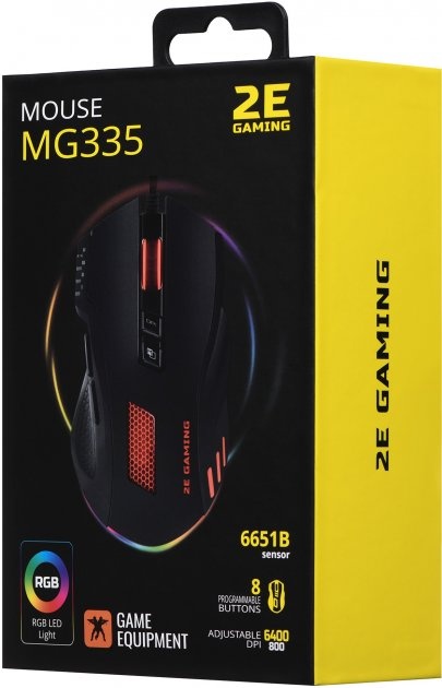 Ігрова мишка 2E Gaming MG335 RGB USB Black (2E-MG335UB)