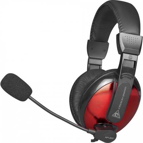 Игровые наушники XTRIKE ME HP-307 с микрофоном 2 * 3,5мм черно-красные