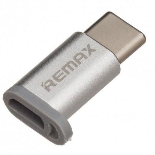 Перехідник Remax OTG Micro USB to TypeC Silver (RA-USB1)