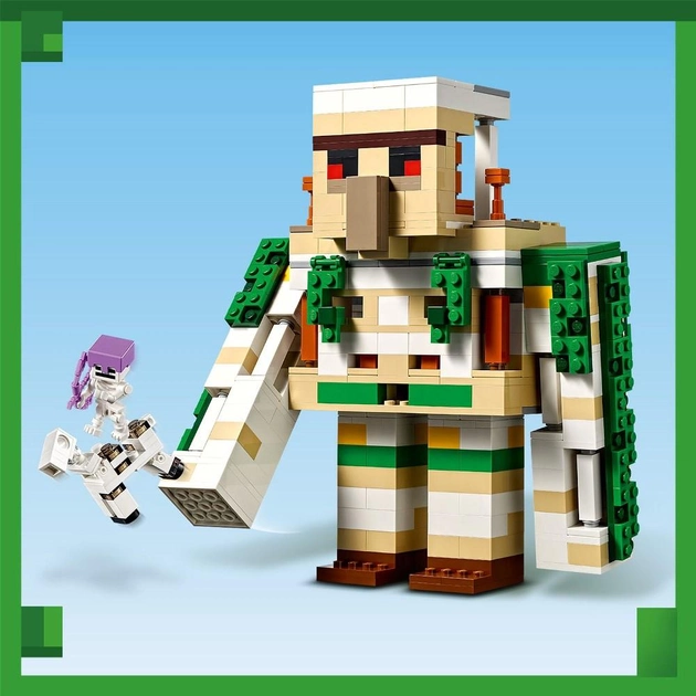 Конструктор LEGO Minecraft Крепость Железный голем 868 деталей (21250)