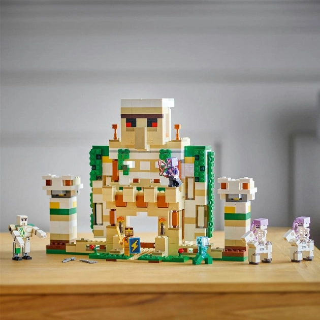 Конструктор LEGO Minecraft Фортеця Залізний голем 868 деталей (21250)