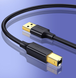 Кабель UGREEN US135 USB 2.0 AM to BM Print Cable 2m Black (UGR-20847)