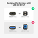 Кабель UGREEN US135 USB 2.0 AM to BM Print Cable 2m Black (UGR-20847)