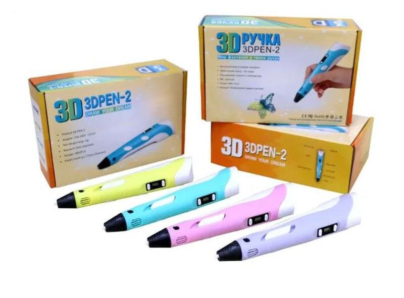 Набор 3D-ручка в коробке 3D Pen-2 (E9910)