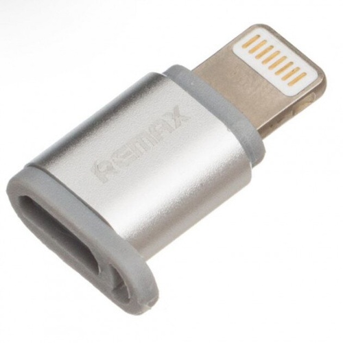 Перехідник Remax OTG Micro USB to Lightning Silver (RA-USB2)