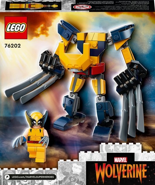 Конструктор LEGO Super Heroes Marvel Росомаха: робот 142 деталі (76202)