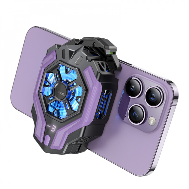 Кулер для охлаждения для мобильного телефона HOCO GM26 Ambitious cooling mobile phone fan Black (6942007612302)