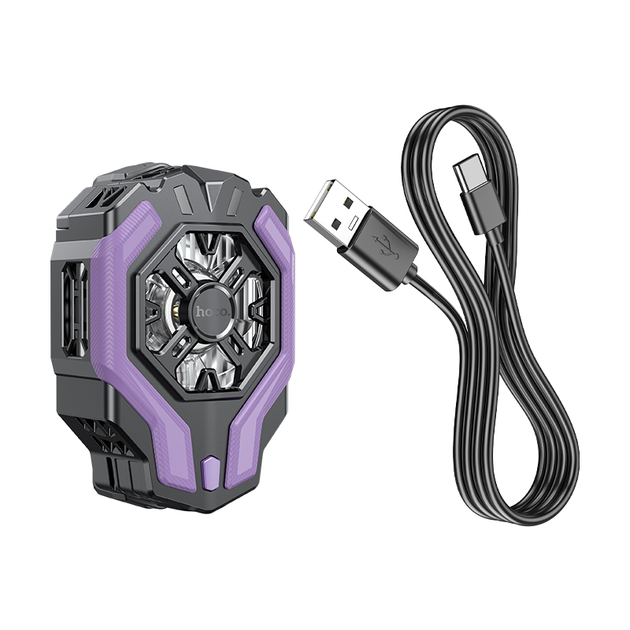 Кулер для охлаждения для мобильного телефона HOCO GM26 Ambitious cooling mobile phone fan Black (6942007612302)