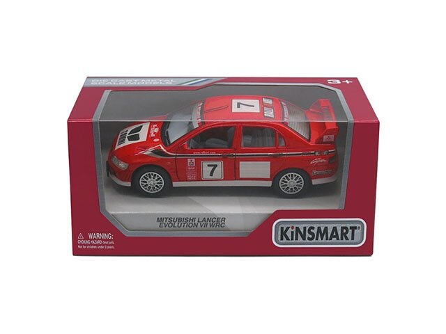 Машинка Kinsmart Mitsubisi Lancer Evolution VII WRC 1:36 KT5048W