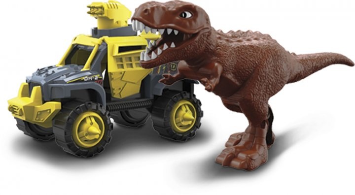 Ігровий набір Road Rippers машинка і динозавр T-Rex brown (20072)