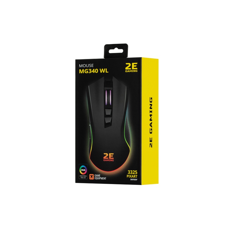 Игровая мышь 2E Gaming MG340 Wireless RGB Black (2E-MG340UB-WL)