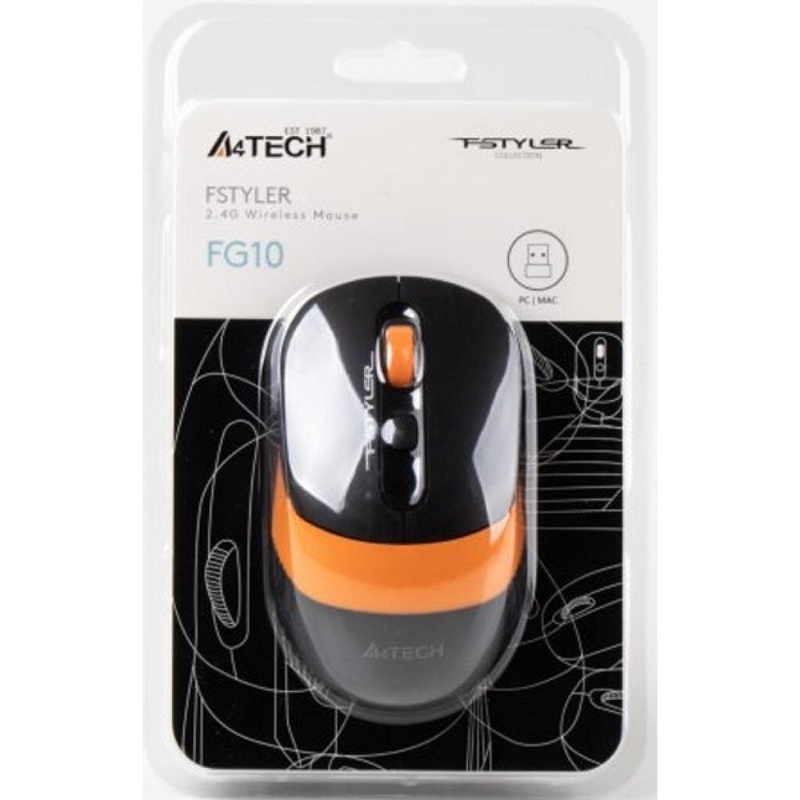 Мишка A4tech FG10 Orange