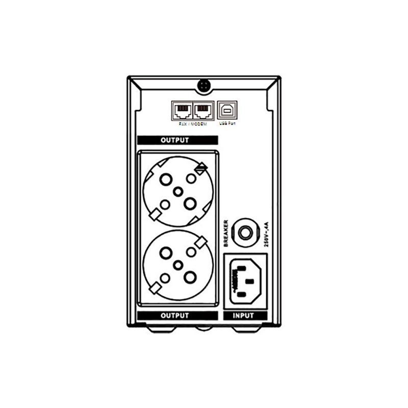 Пристрій безперебійного живлення Marsriva MR-UF800L 480W LCD (MR-UF800L)