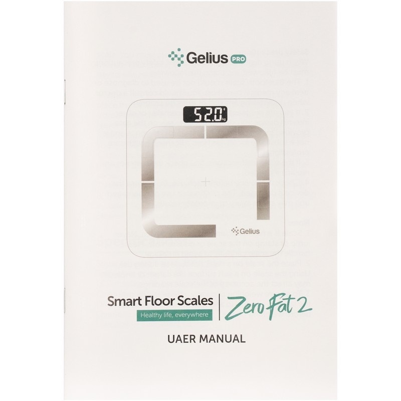 Розумні підлогові ваги Gelius Floor Scales Zero 2 Fat GP-BFS002 White