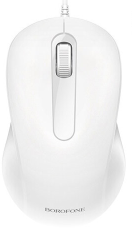 Мишка Borofone BG4 Business wired mouse White (BG4W)