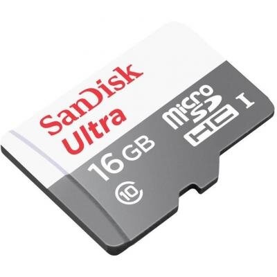 Карта пам'яті SANDISK 16GB Miсro-SDHC Class 10 UHS-I Ultra (SDSQUNS-016G-GN3MN)