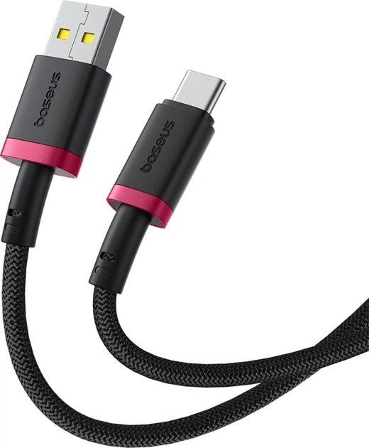 Кабель Baseus Dura Series Fast Charging Cable USB to Type-C 60W 1m Red+Black (P10377802U01-01)