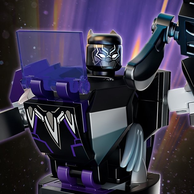 Конструктор LEGO Super Heroes Marvel Чорна Пантера: робот 125 деталей (76204)