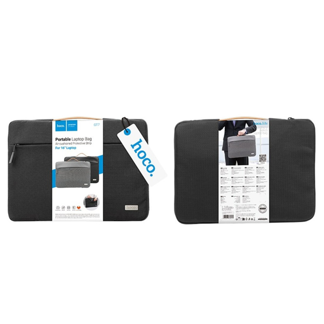 Сумка HOCO GT7 Extraordinary series laptop bag (16 inches) Mysterious Black (6942007648431)