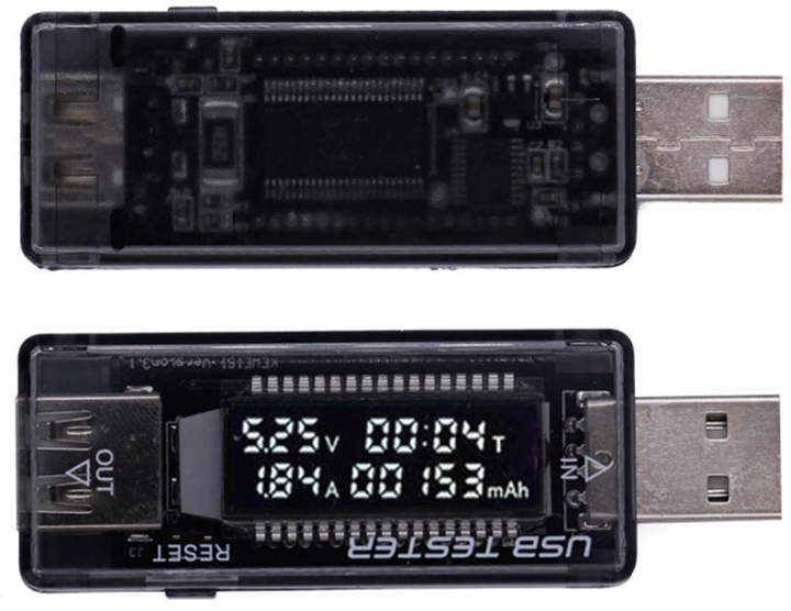Адаптер Dynamode USB tester 3-20V/0-3A (KWS-V21)