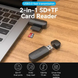 Картрідер Vention 2-in-1 USB 3.0 A Card Reader(SD+TF) Black Single Drive Letter (CLFB0)
